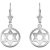 Megastar of David Drop Earrings in Sterling Silver