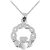 Claddagh Vintage Pendant Necklace in Sterling Silver