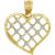 Diamond Middle Pendant Necklace in 9ct Two-Tone Gold