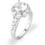 CZ Maiya Diamento Engagement Ring in 9ct White Gold