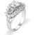 CZ Danica Diamento Engagement Ring in 9ct White Gold