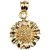 Blooming Sunflower Pendant Necklace in 9ct Gold