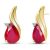 Ruby & Diamond Veronica Stud Earrings in 9ct Gold