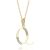 Letter Q Diamond Classic Initial Pendant Necklace in 9ct Gold