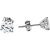 CZ Martini Stud Earrings in 9ct White Gold