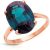 Alexandrite Lucia Signature Ring in 18ct Rose Gold