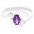 Amethyst & Diamond Rhea Embrace Ring in Sterling Silver