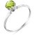 Peridot Raya Crown Ring in 9ct White Gold