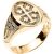 Males’s Jerusalem Unisex Ring in 9ct Gold