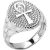 Males’s Egyptian Go Ring in Sterling Silver