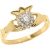 Diamond Decorated Claddagh Crown Ring, 0.15 ct in 9ct Gold