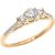 Diamond 3 Stone Engagement Ring in 9ct Gold