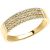 CZ Sublime Micro-Pavé Trendy Marriage ceremony Ring in 9ct Gold