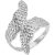 Leaf Wrap Ring in 9ct White Gold