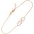 Double Knot Infinity Bracelet in 9ct Two-Tone Rose Gold