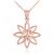 Dainty Daisy Pendant Necklace in 9ct Rose Gold