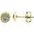 Diamond Mini Detailed Spherical Stud Earrings in 9ct Gold