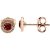 Garnet Earrings in 9ct Rose Gold