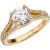 White Topaz & CZ Double Band Gemstone Ring in 9ct Gold