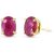 Ruby Barcelona Stud Earrings in 9ct Gold