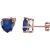 Sapphire Middle Earrings in 9ct Rose Gold