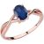 Oval Reduce Sapphire Ring in 9ct Rose Gold