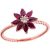 Ruby Fascinating Daisy Gemstone Ring in 9ct Rose Gold