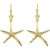 Observation Starfish Drop Earrings in 9ct Gold