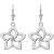 Flower Earrings in 9ct White Gold