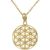 Geometric Flower Pendant Necklace in 9ct Gold