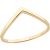 Swish Wishbone Ring in 9ct Gold