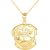 Pug Canine Head Pendant Necklace in 9ct Gold