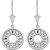 Intricate Boho Drop Earrings in 9ct White Gold