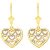 Detailed Center Drop Earrings in 9ct Gold