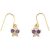 CZ Mini Butterfly Inexperienced Earrings in 9ct Gold