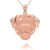 Rottweiler Canine Pendant Necklace in 9ct Rose Gold