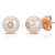 Pearl & Diamond Isla Dainty Stud Earrings in 9ct Rose Gold